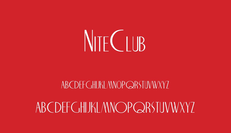 NiteClub font