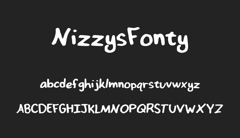 NizzysFonty font