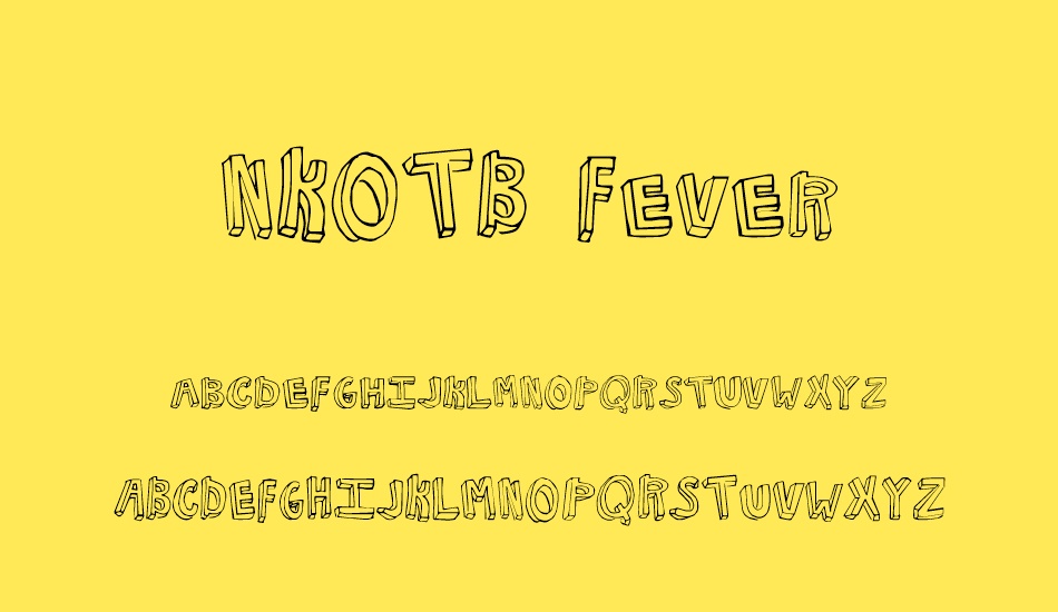 NKOTB Fever font