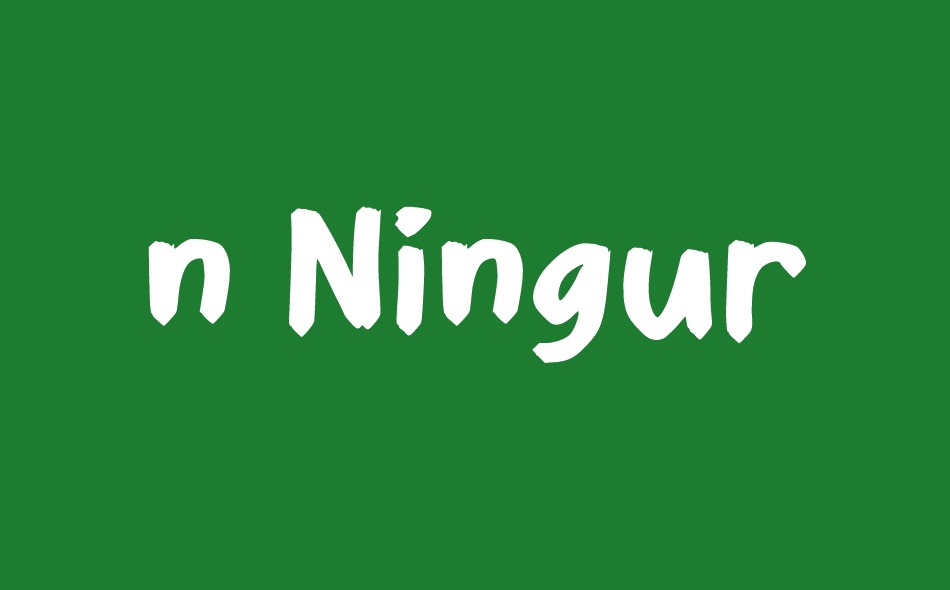 n Ningur font big