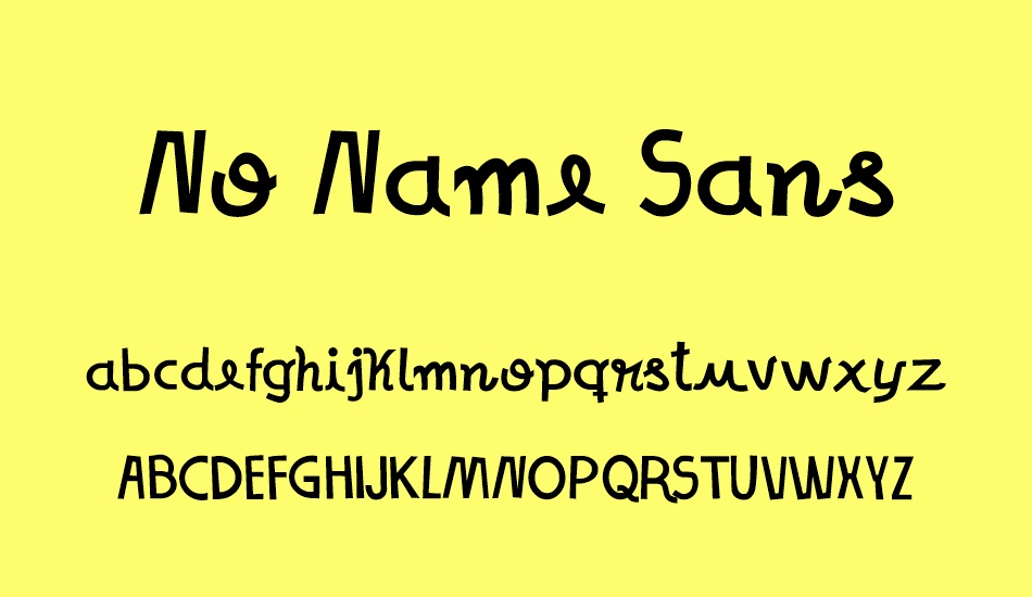 No Name Sans font