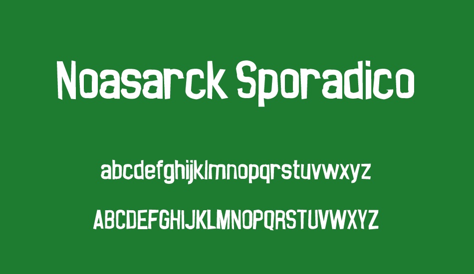 Noasarck Sporadico font