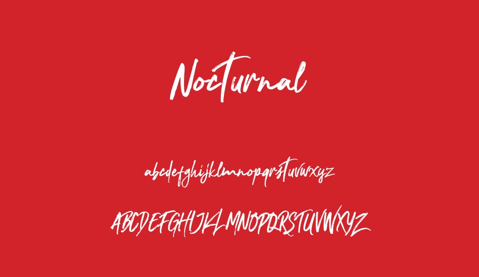 Nocturnal font