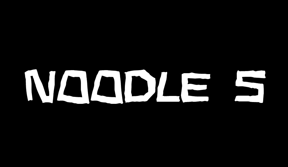 Noodle soup font big