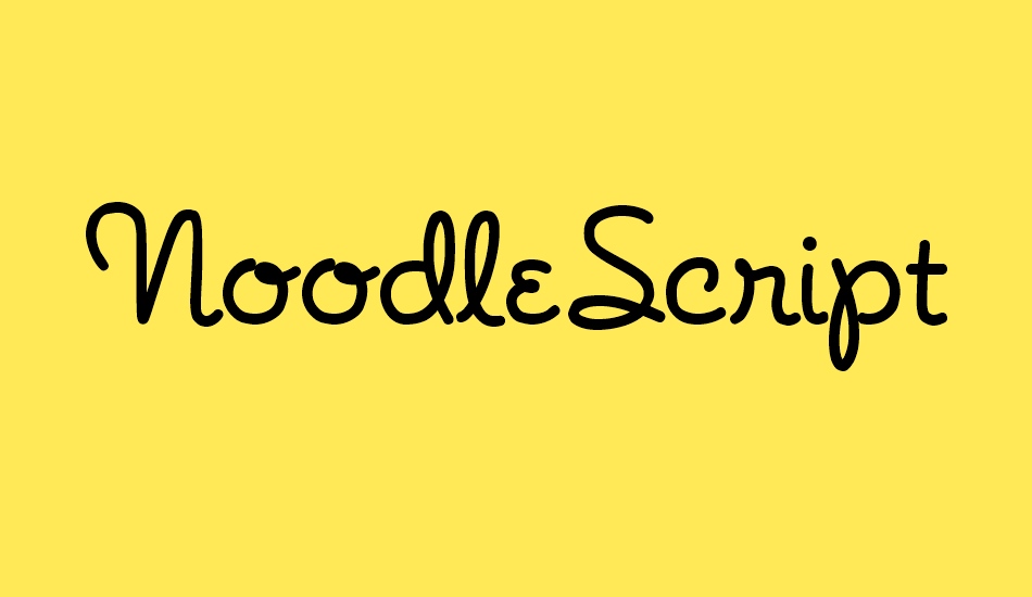 NoodleScript font big