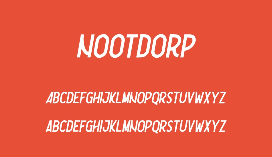 Nootdorp font