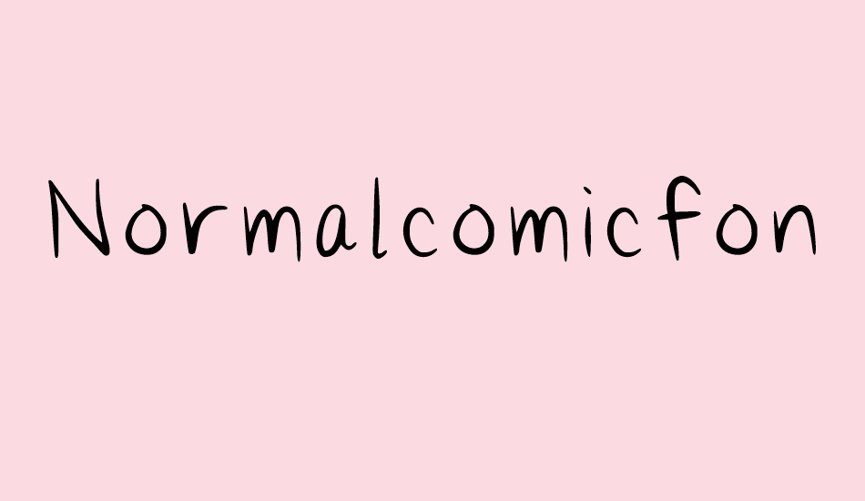 Normalcomicfont font big