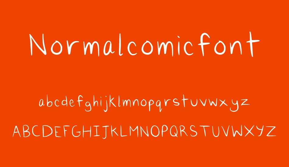 Normalcomicfont font