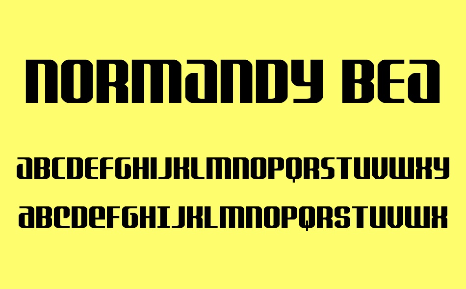 Normandy Beach font