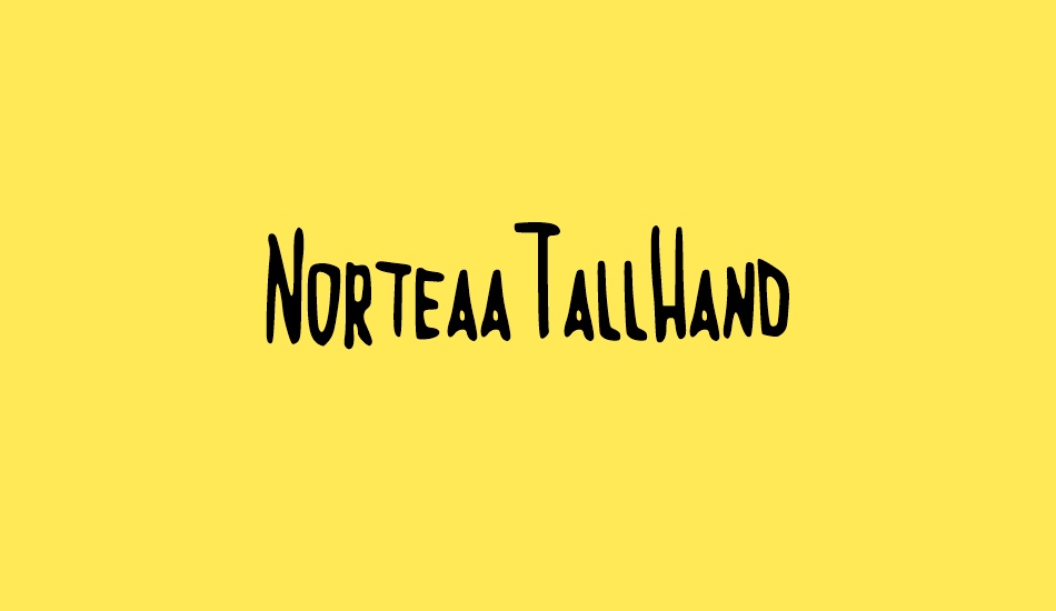 NorteaaTallHand font big