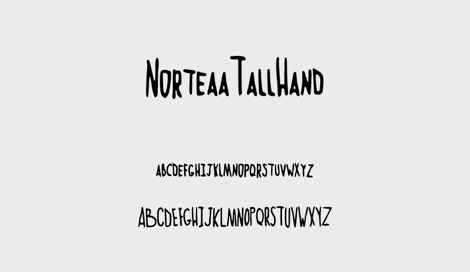 NorteaaTallHand font