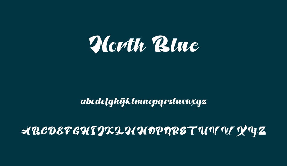 North Blue font