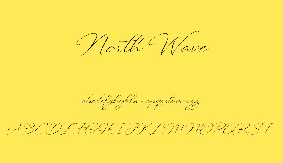North Wave font