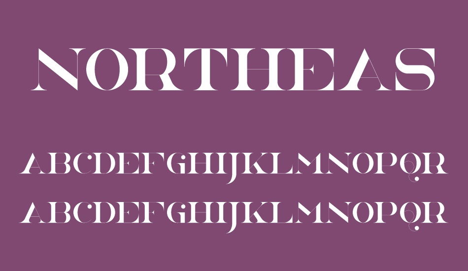 NorthEast font