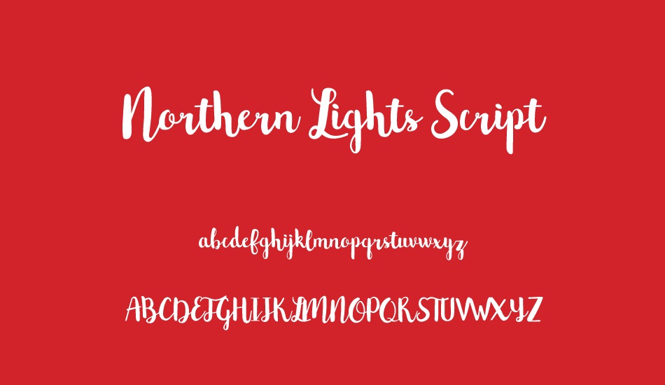 Northern Lights Script font