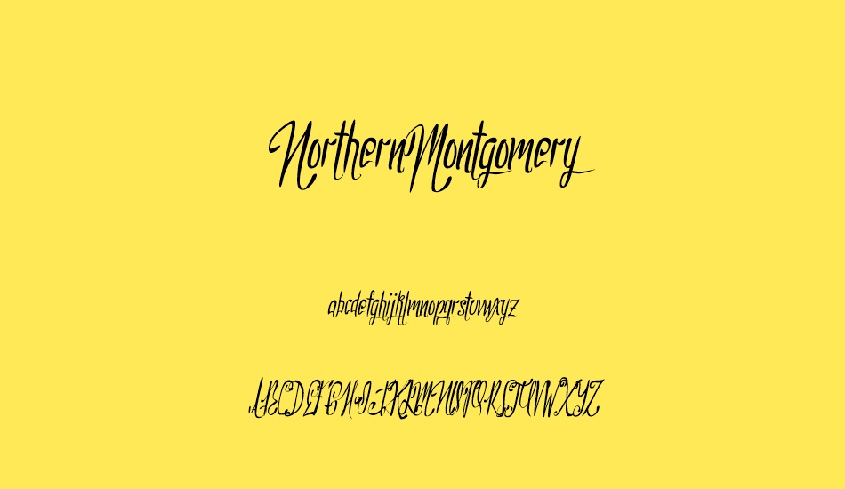 NorthernMontgomery font