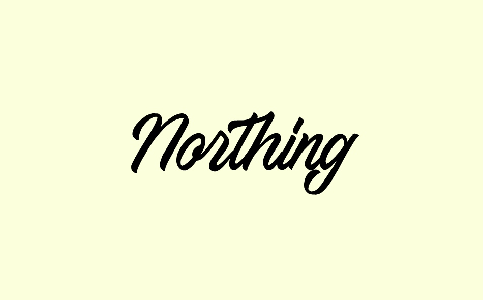 Northing font big