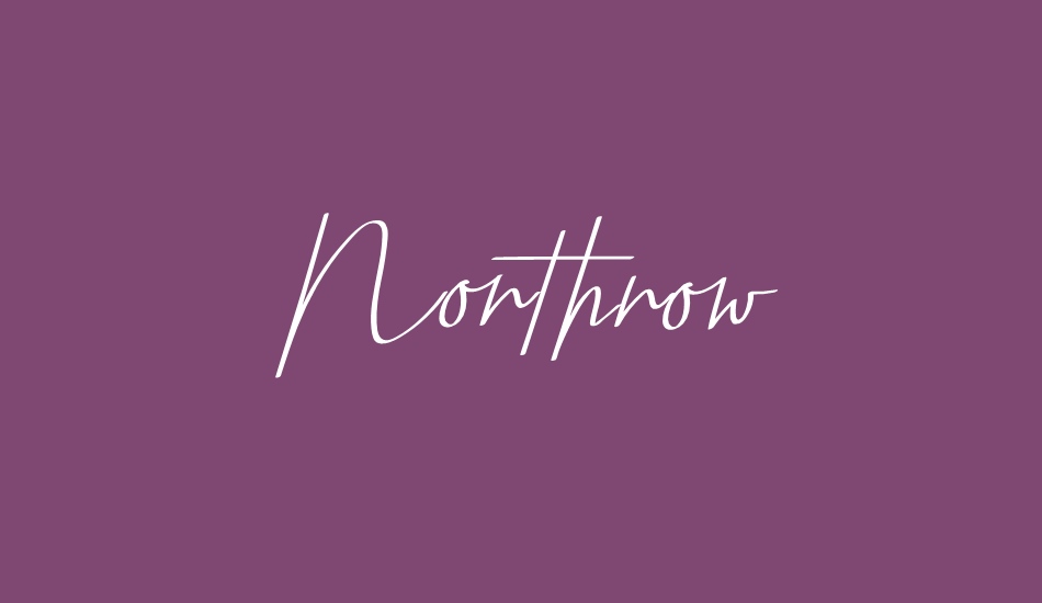 Northrow font big