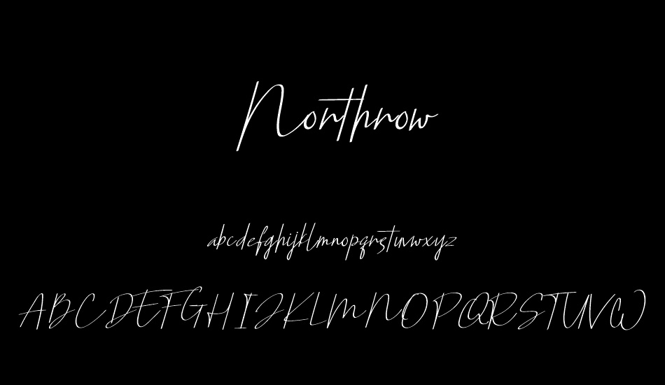 Northrow font