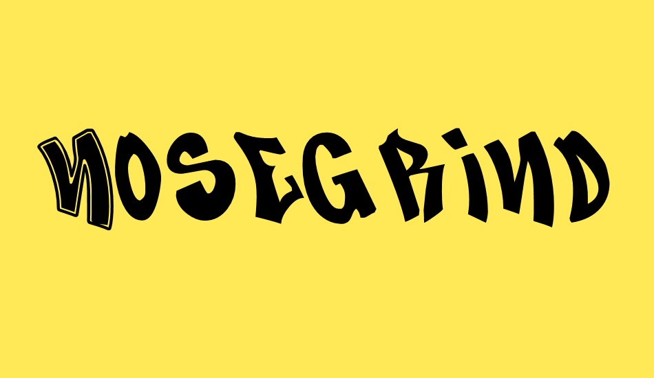 Nosegrind Demo font big