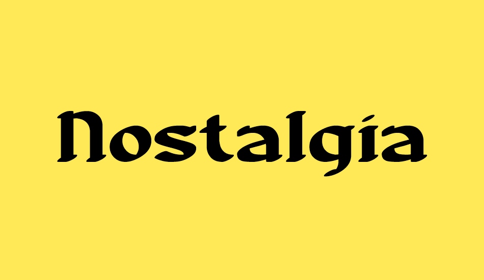 Nostalgia BRK font big