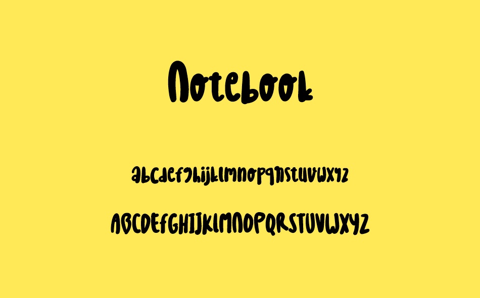 Notebook font