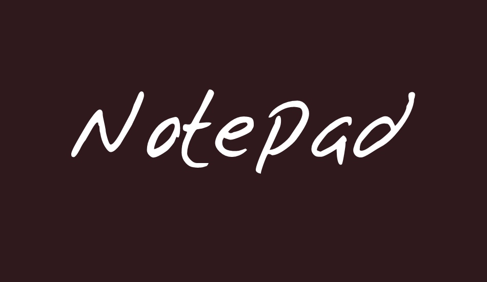 Notepad font big