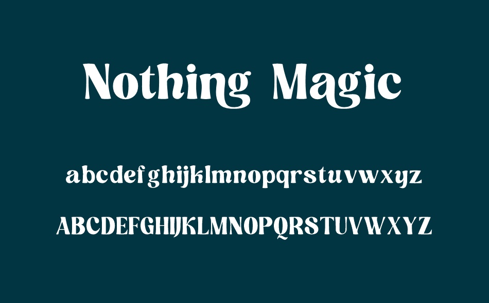 Nothing Magic font