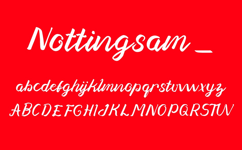 Nottingsam font