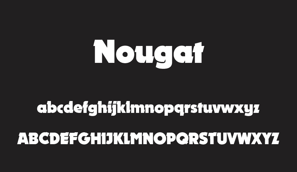 Nougat font