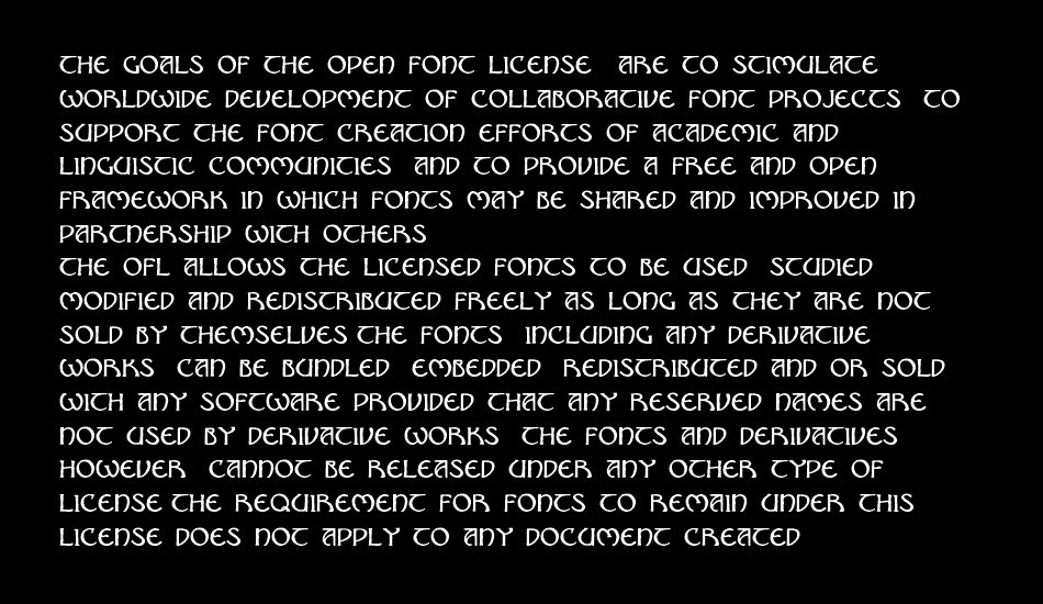 Nouveau Uncial Caps font 1