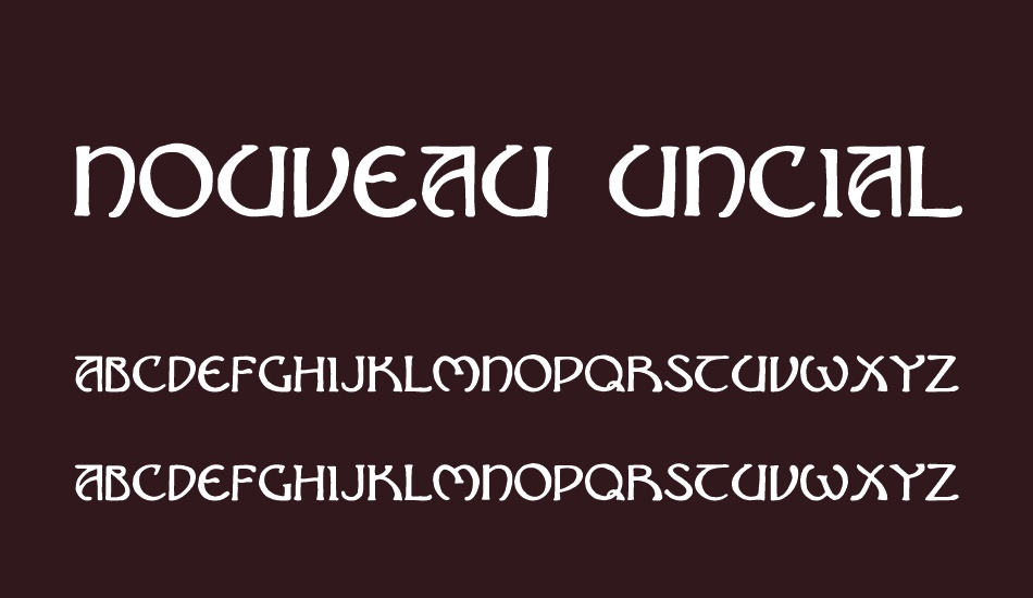 Nouveau Uncial Caps font