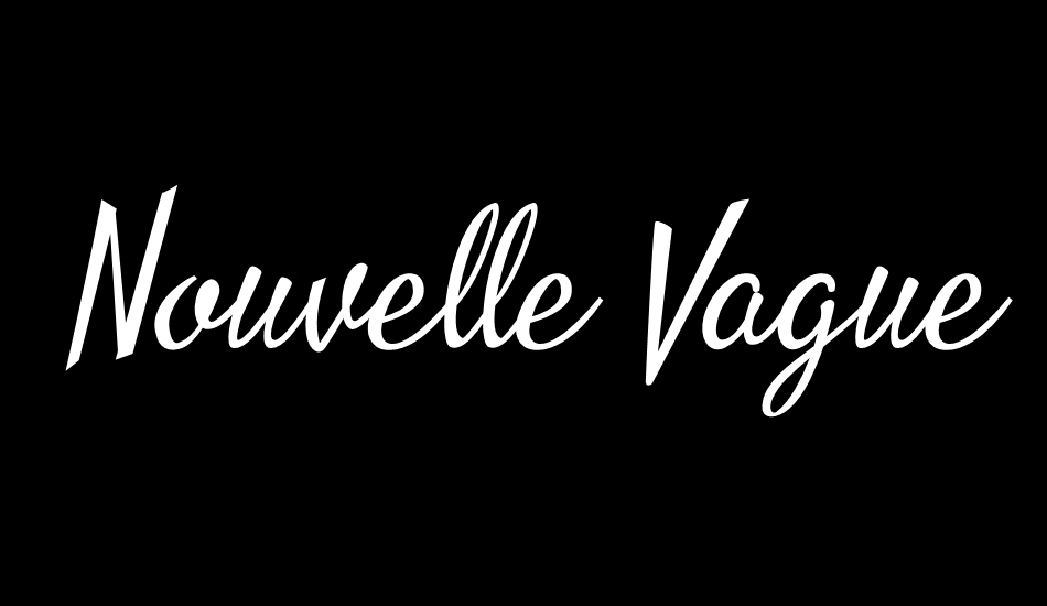 Nouvelle Vague Personal Use font big