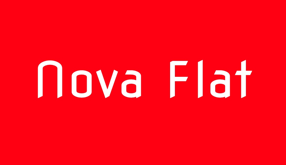 Nova Flat font big