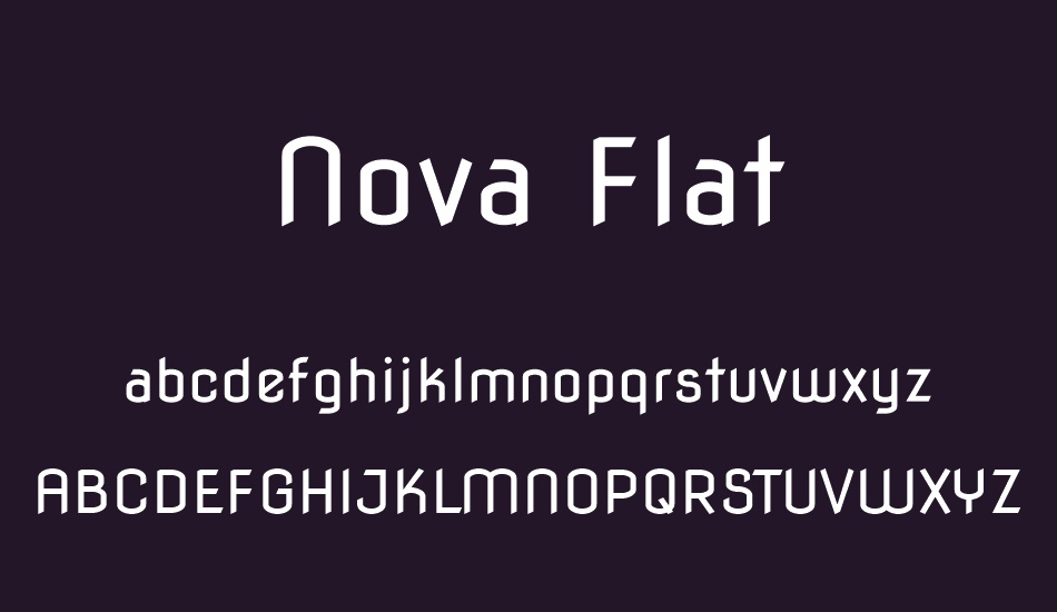 Nova Flat font