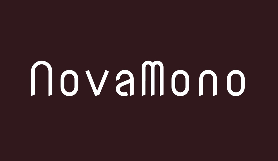 novamono font big