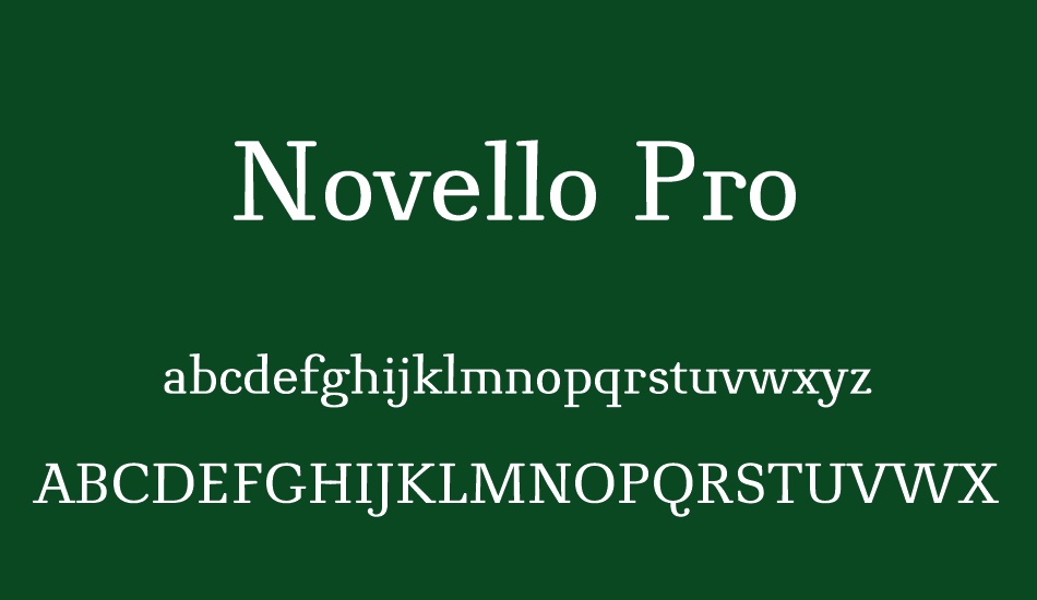 Novello Pro font