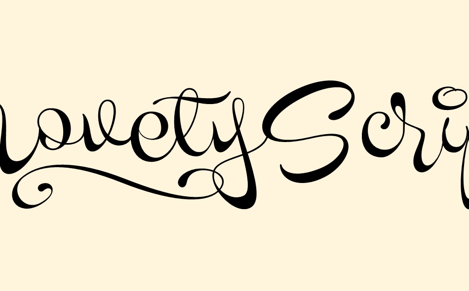 Novety Script font big