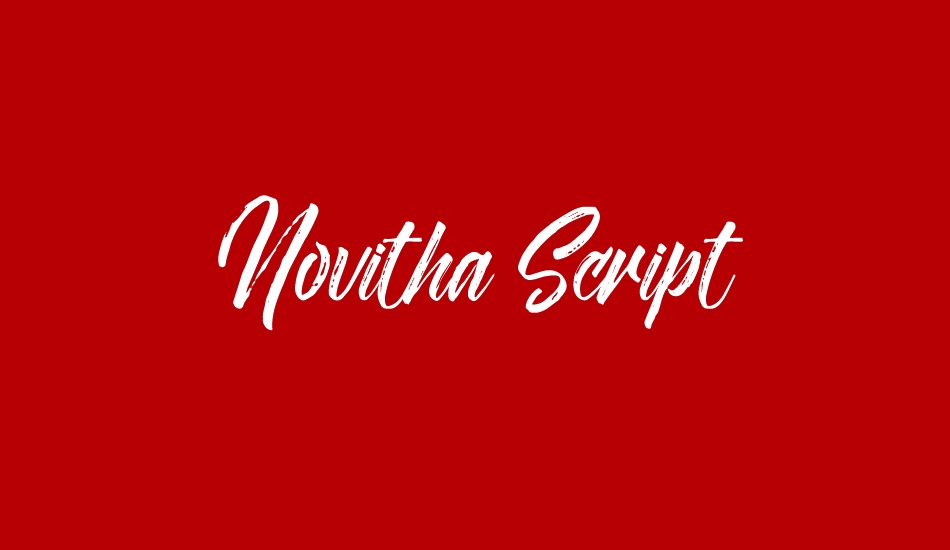 Novitha ScriptDemo font big