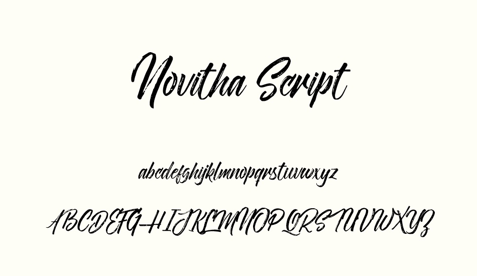 Novitha ScriptDemo font