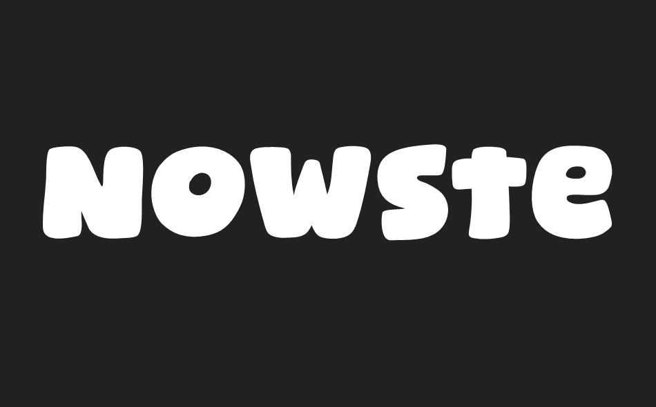 Nowster Cute font big