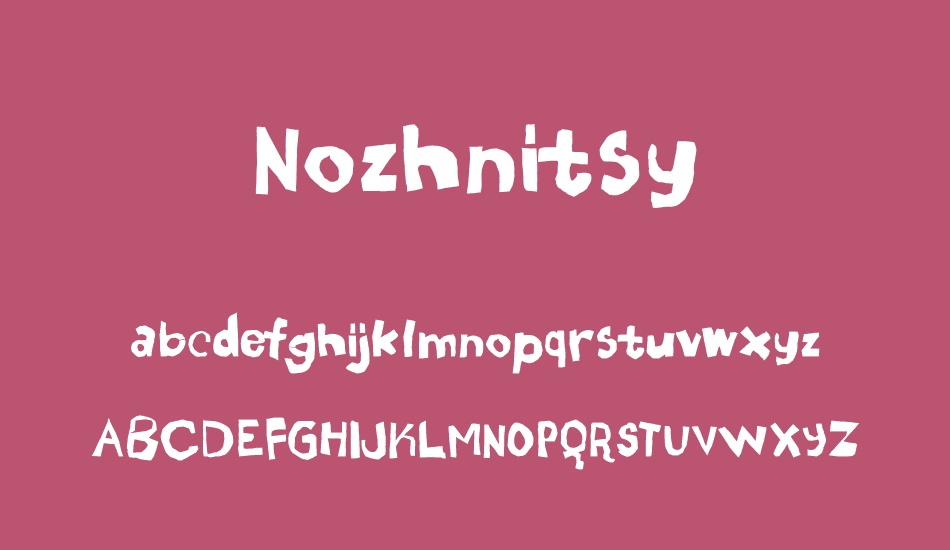 Nozhnitsy font