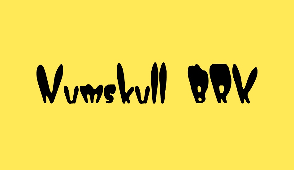 Numskull BRK font big