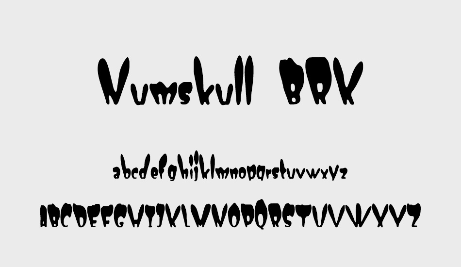 Numskull BRK font