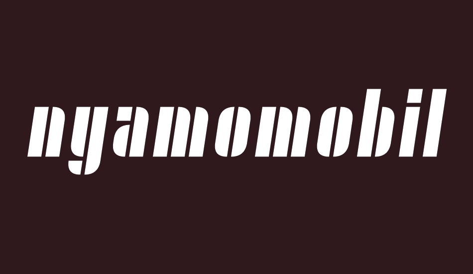 Nyamomobile font big