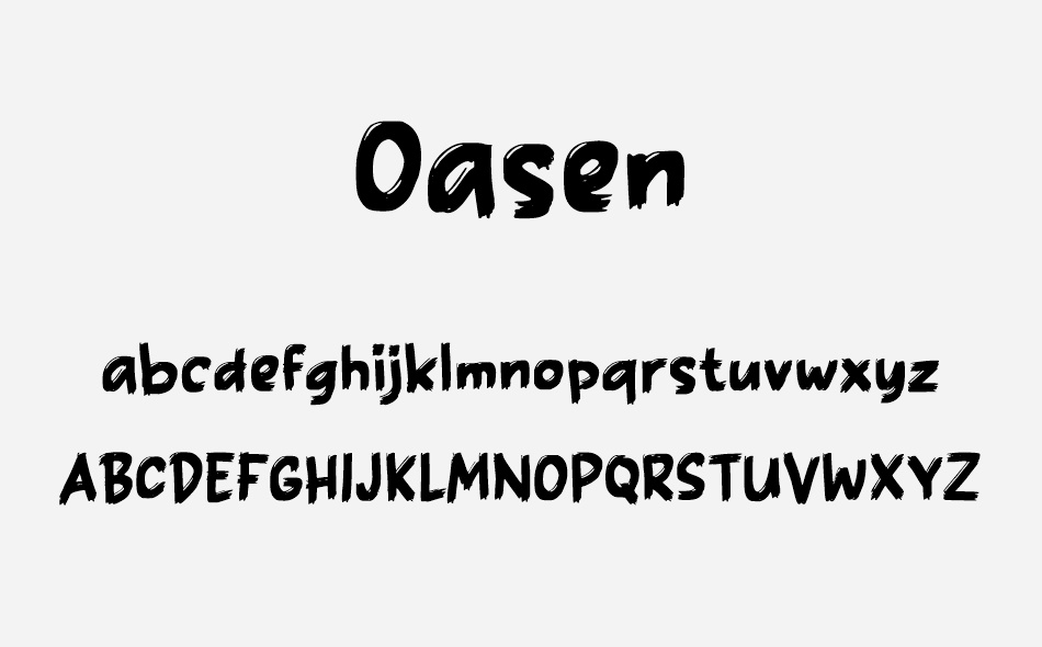 Oasen font