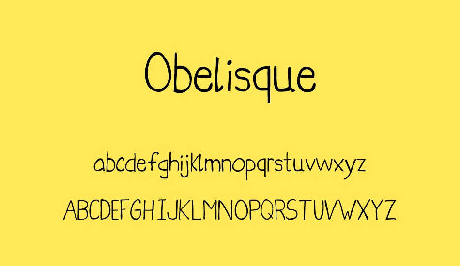 obelisque font