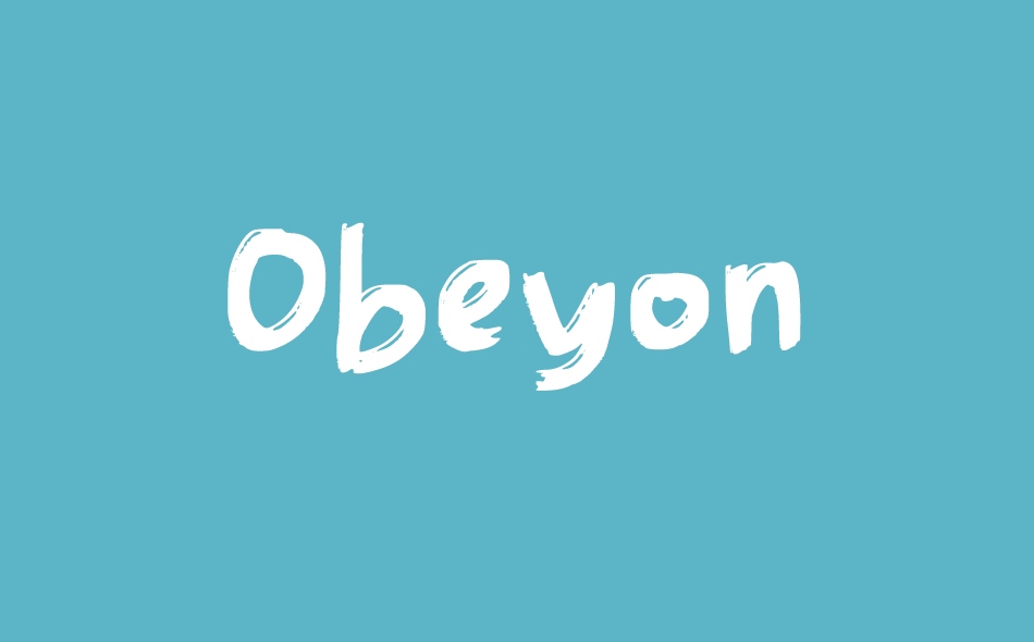 Obeyon font big