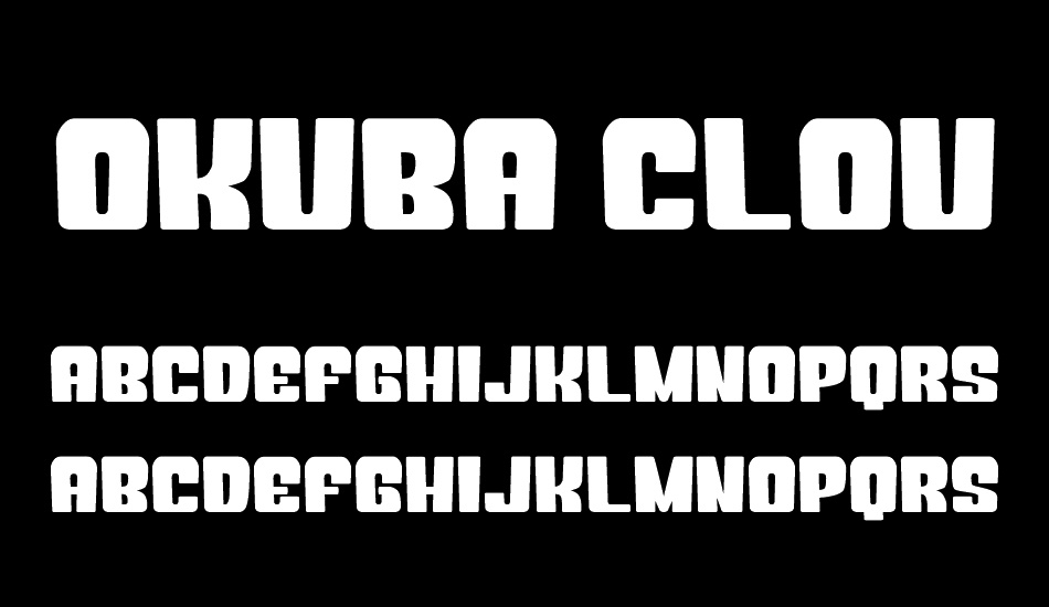 Okuba Cloud__G font