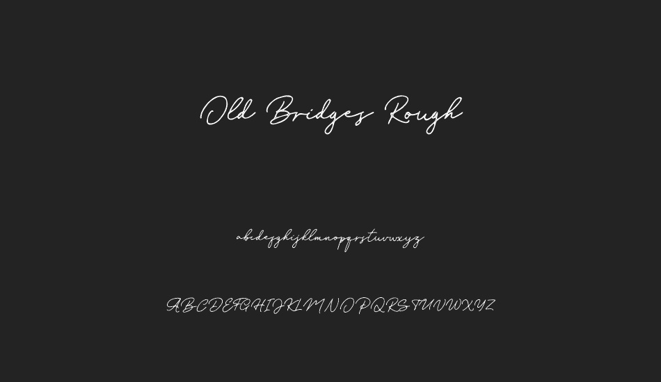 old-bridges-rough font